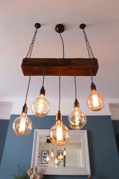 vintage Beam Chandelier Bespoke
