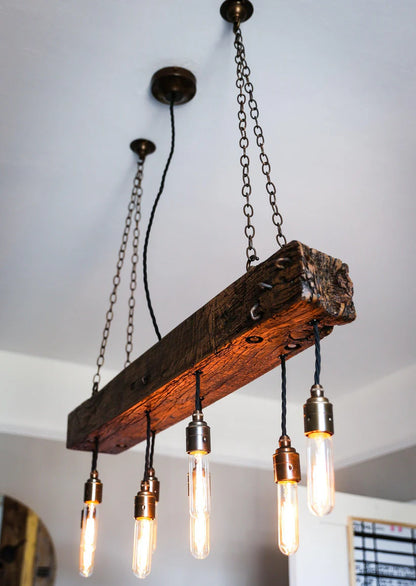 vintage Beam Chandelier Bespoke