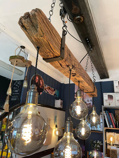 vintage Beam Chandelier Bespoke